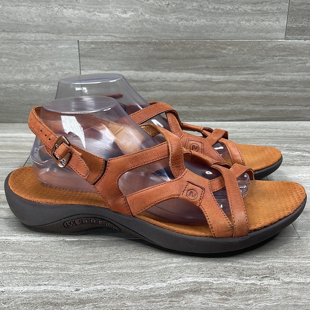 Merrell Leather Strappy Sandals Womens 12